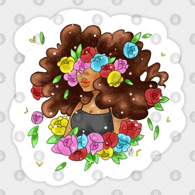 Aliyah Art Roses Sticker by aliyahart